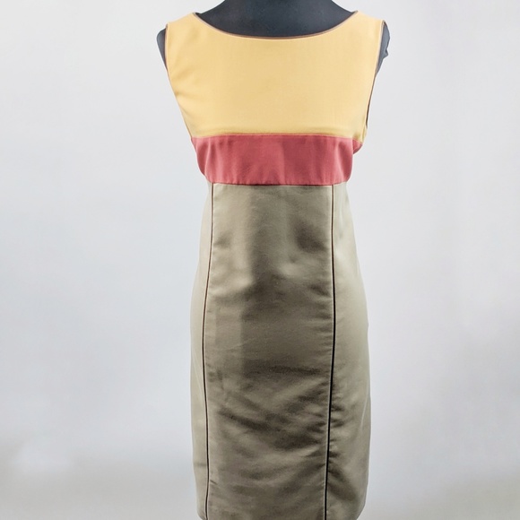 Tahari Dresses & Skirts - TAHARI Vegan Leather Trim Career Dress